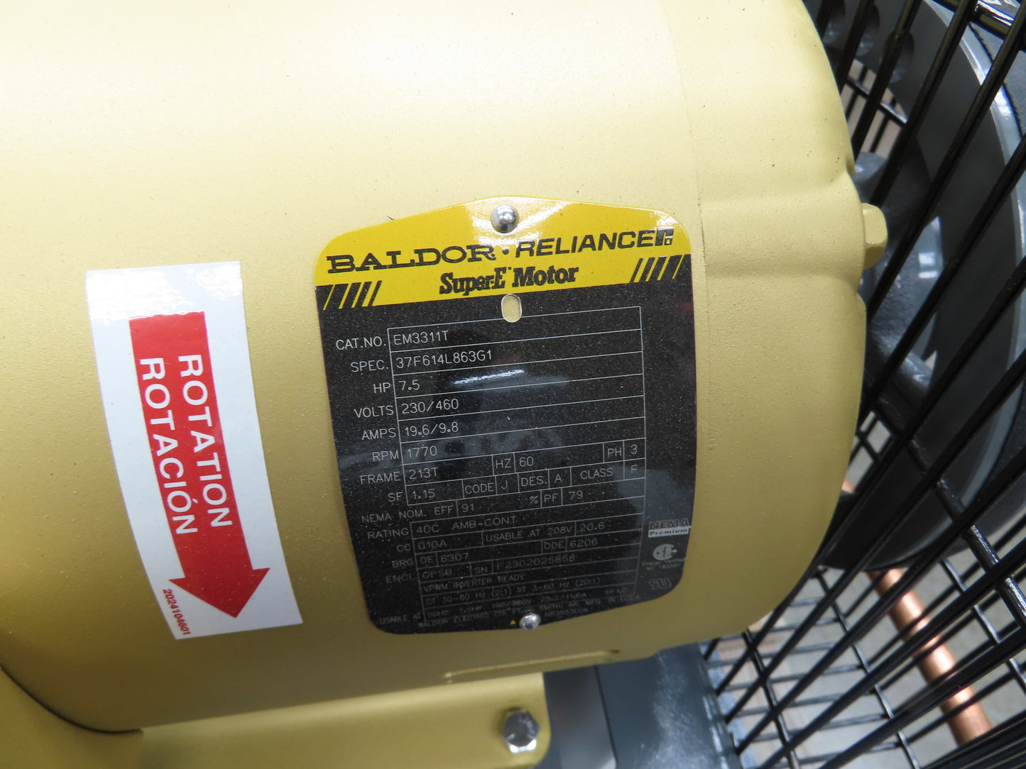 Atlas Copco CR7.5 Reciprocating Duplex Air Compressor 51CFM 7.5HP 3Ph 120 Gal