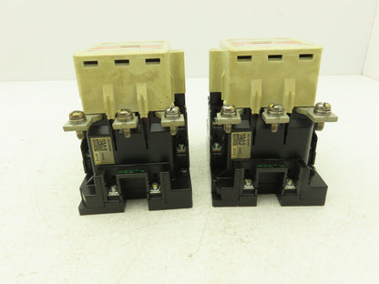 Fuji Electric SC-N4/SF Motor Starter Contactor 80A 600V 3 Pole Lot of 2