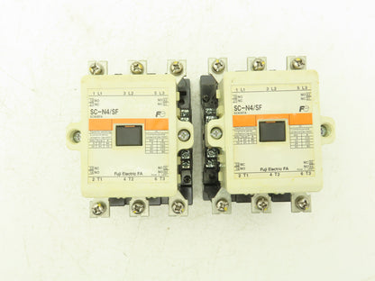 Fuji Electric SC-N4/SF Motor Starter Contactor 80A 600V 3 Pole Lot of 2