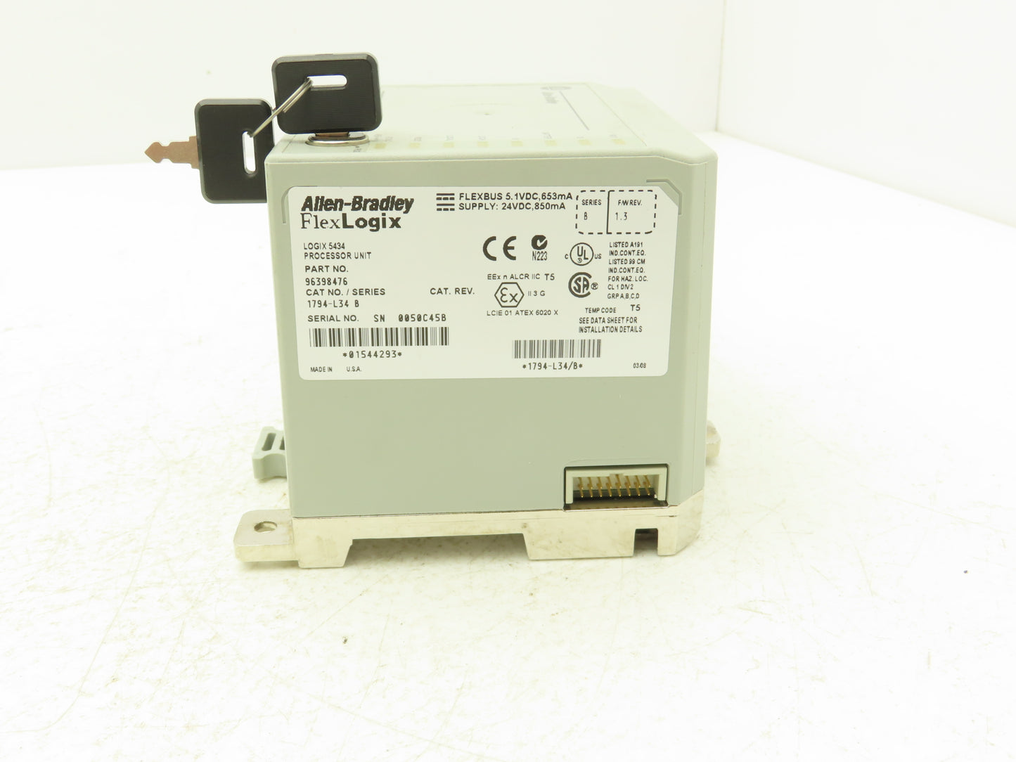 Allen Bradley 1794-L34 Flex Logix 5434 Processor Unit Ser B 96398476
