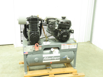 Atlas Copco CR7.5 Two-Stage Horizontal Air Compressor 7.5HP Kohler 30 Gal 175PSI