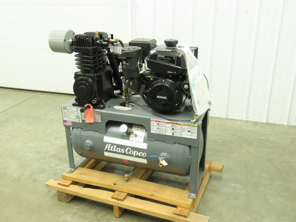 Atlas Copco CR7.5 Two-Stage Horizontal Air Compressor 7.5HP Kohler 30 Gal 175PSI