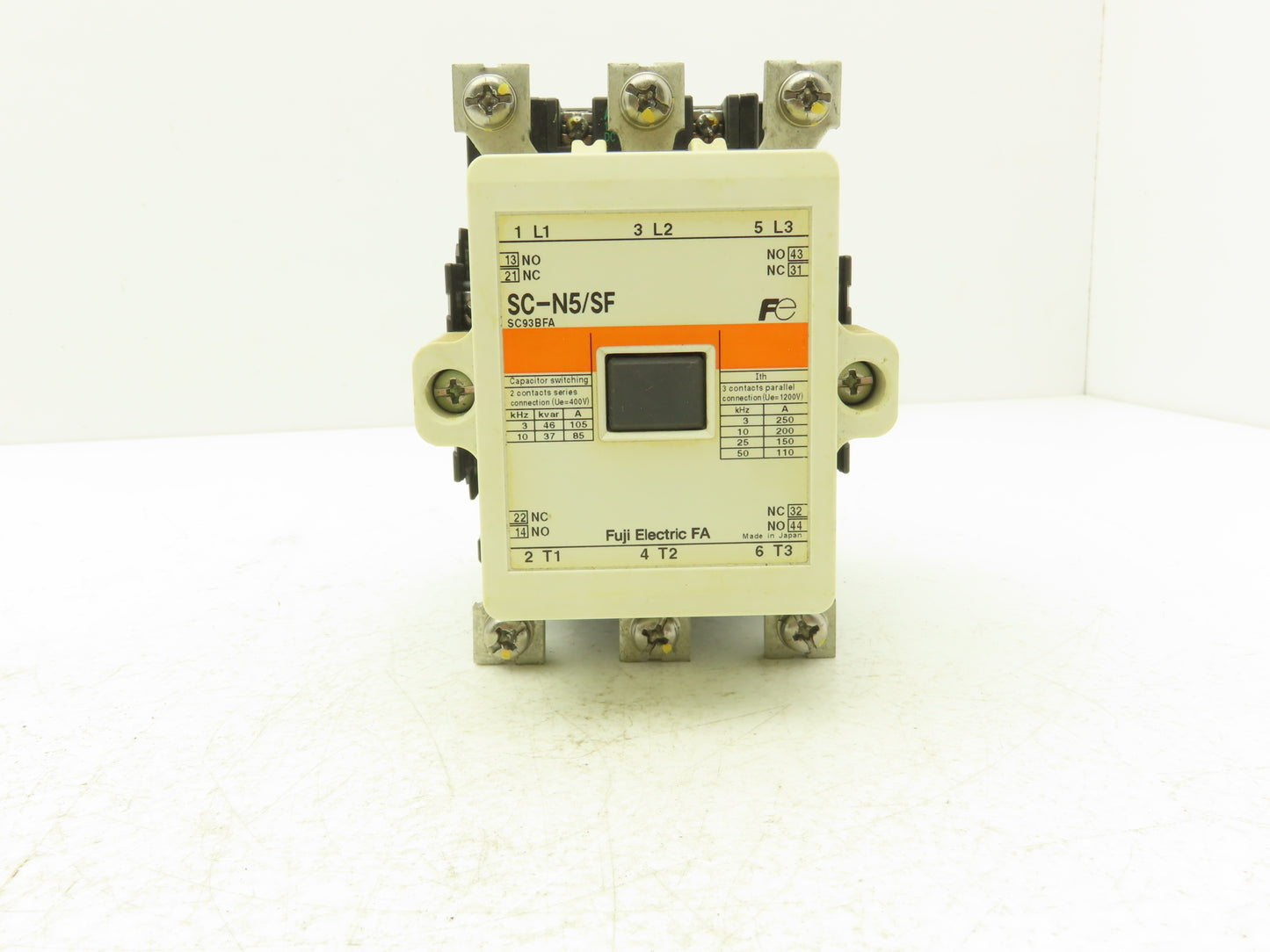 Fuji Electric SC-N5/SF SC-N5 Motor Starter Contactor 3Ph 600V 93A 120V Coil