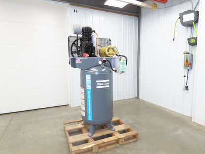 Atlas Copco CR5 Reciprocating Air Compressor 17.4CFM 5HP 460V 3Ph 80 Gal
