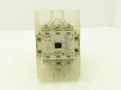Mitsubishi SD-T80 Motor Starter Contactor 3Ph 50Hp 600V 100A 24VDC Coil