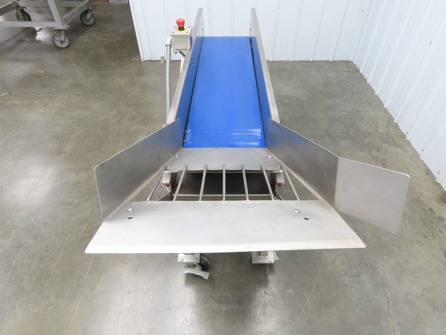 Best Industrial 12"x 57" Stainless Washdown Portable Belt Conveyor 480V 3PH