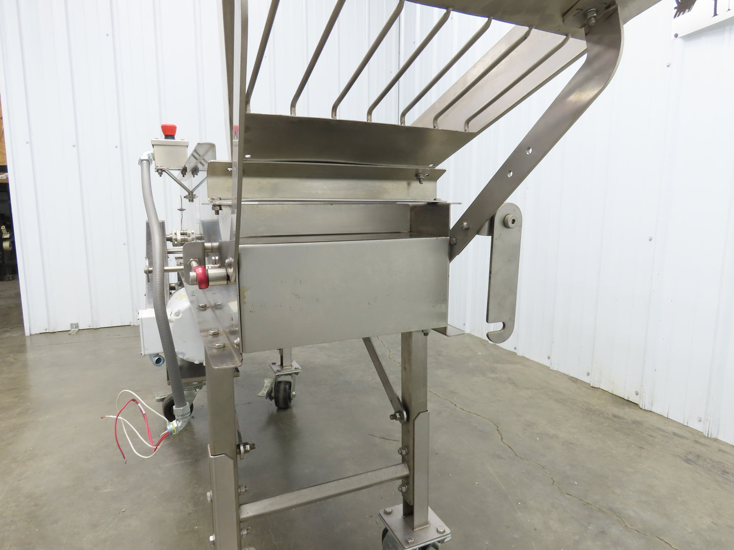 Best Industrial 12"x 57" Stainless Washdown Portable Belt Conveyor 480V 3PH