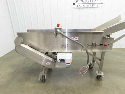 Best Industrial 12"x 57" Stainless Washdown Portable Belt Conveyor 480V 3PH