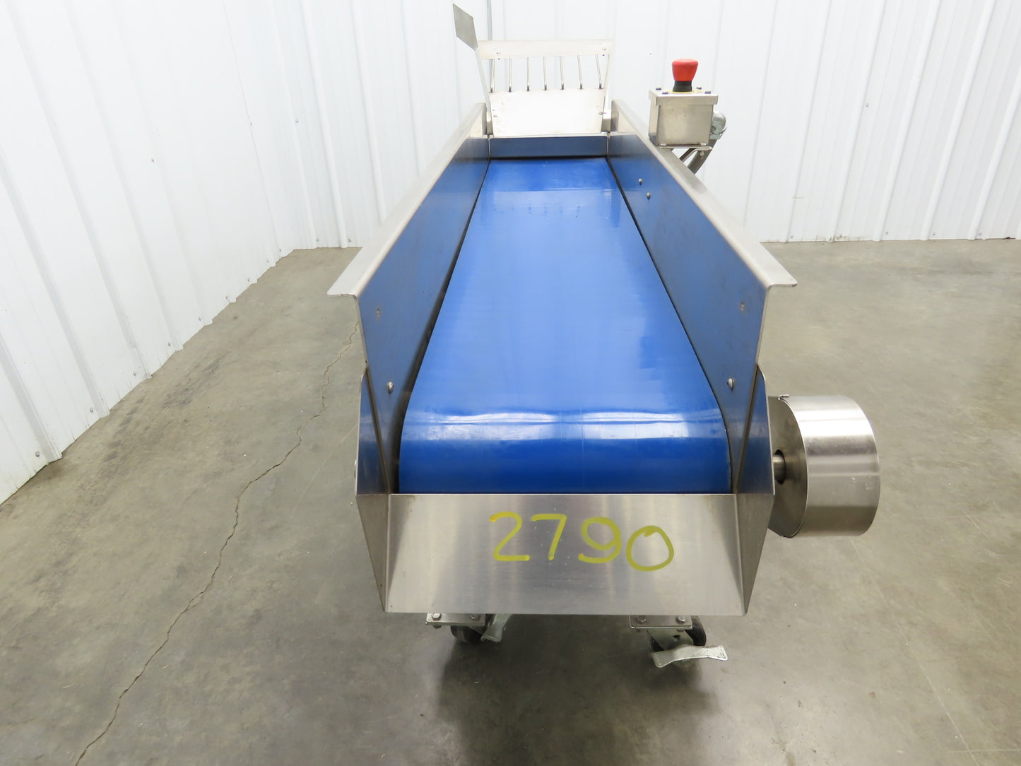 Best Industrial 12"x 57" Stainless Washdown Portable Belt Conveyor 480V 3PH