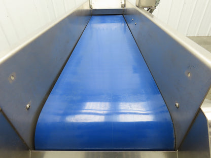 Best Industrial 12"x 57" Stainless Washdown Portable Belt Conveyor 480V 3PH