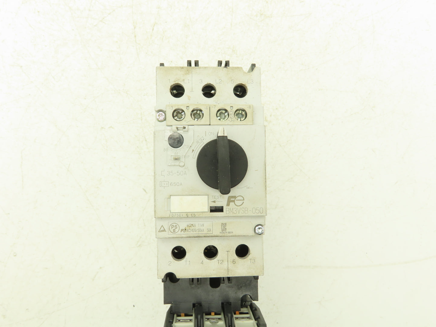 Fuji Electric BM3VSB-050 Combination Starter Manuel/Magnetic 50A 600VAC  38Hp