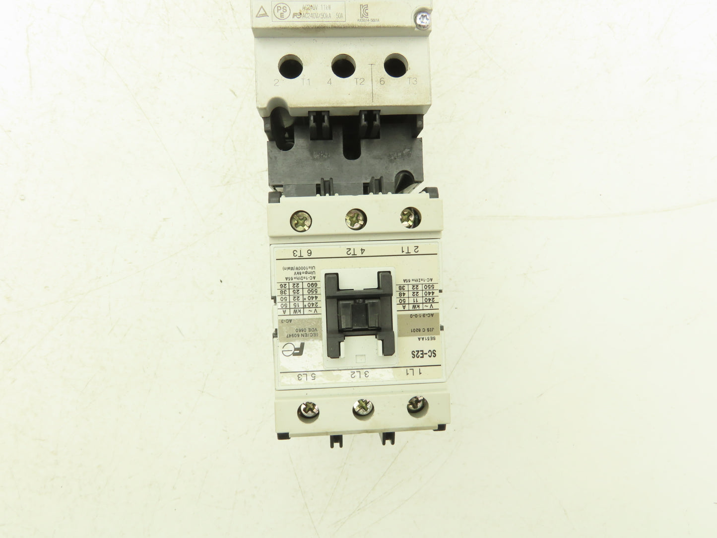 Fuji Electric BM3VSB-050 Combination Starter Manuel/Magnetic 50A 600VAC  38Hp