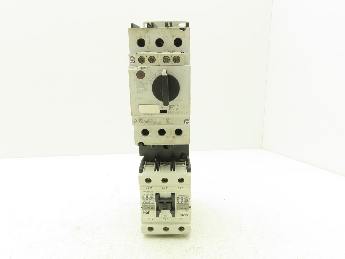 Fuji Electric BM3VSB-050 Combination Starter Manuel/Magnetic 50A 600VAC  38Hp