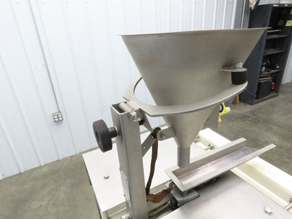 Jost FDLT 60/-35x400 Vibratory Hopper Dosing Feeder Discharge Conveyor Cart 115V