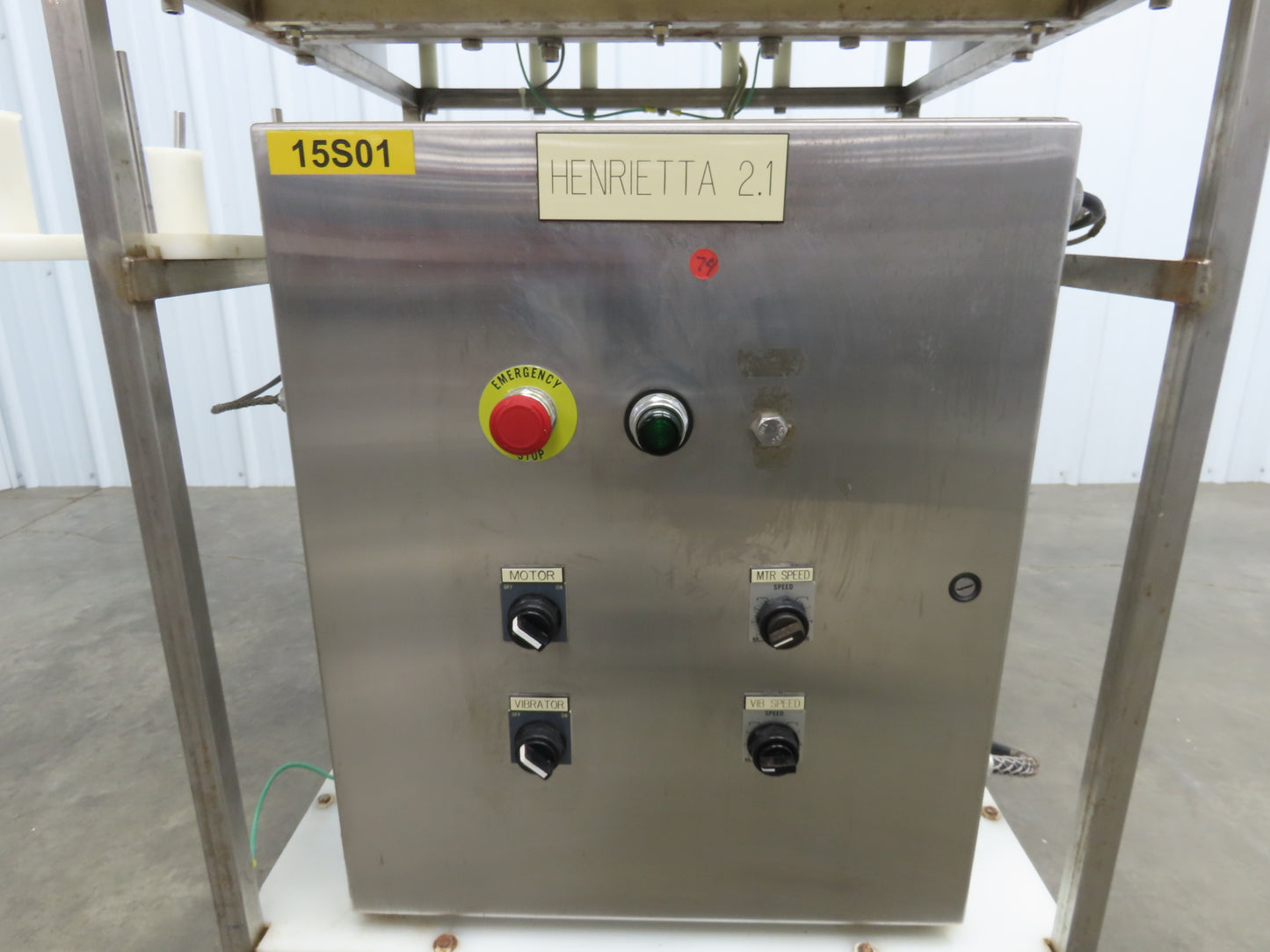 Jost FDLT 60/-35x400 Vibratory Hopper Dosing Feeder Discharge Conveyor Cart 115V