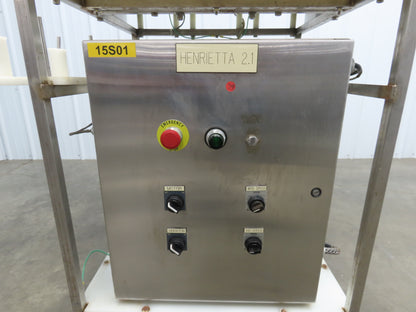 Jost FDLT 60/-35x400 Vibratory Hopper Dosing Feeder Discharge Conveyor Cart 115V