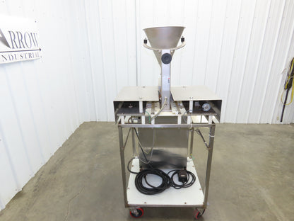 Jost FDLT 60/-35x400 Vibratory Hopper Dosing Feeder Discharge Conveyor Cart 115V