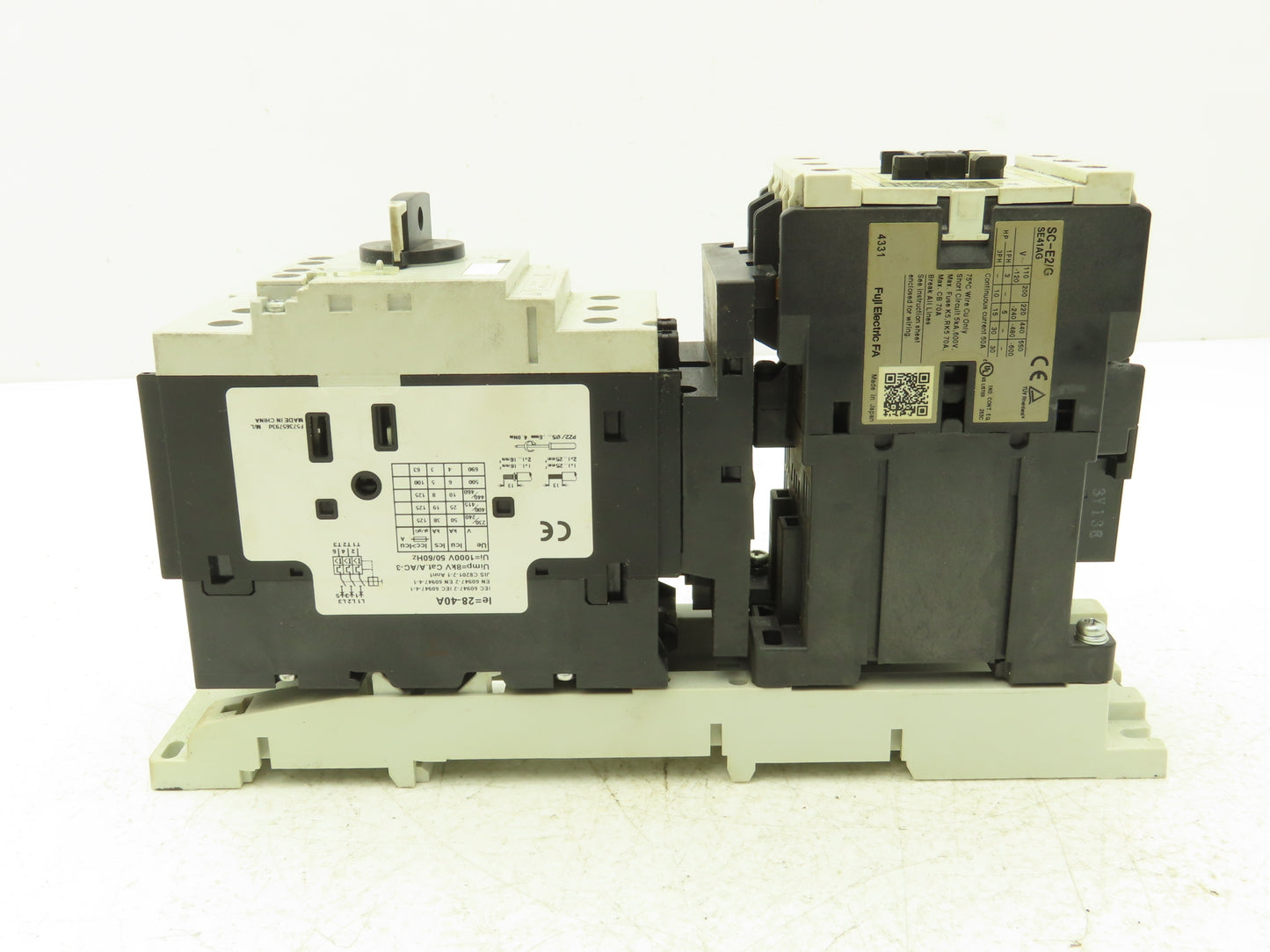 Fuji Electric BM3VSB-040 Combination Starter Manuel Overload/Magnetic 26A 550VAC