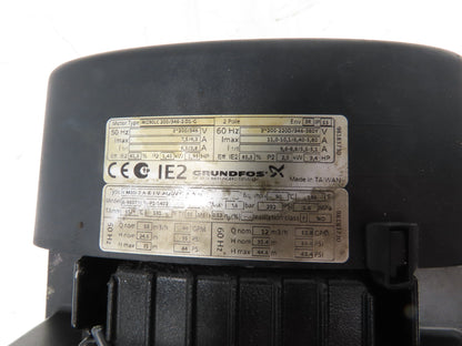 Grundfos CM10-2-A-R-I-V-AQQV G-A-A-N Stainless Centrifugal Pump 3.4Hp 220V 3PH
