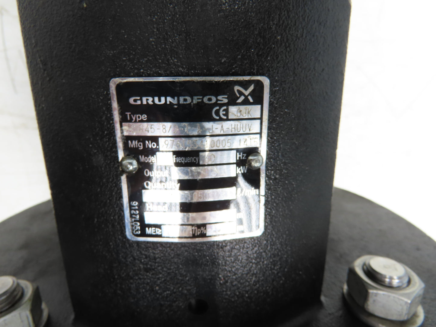 Grundfos MTR45-8/2-1 A-J-A-HUUV Immersion Pump 11kw 230V 3PH 1050L/min 3"Flange