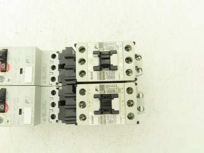 Fuji Elec BM3RSR-P16 Manual Starter .1-.16A  Adj Overload w Contactor Lot of 2