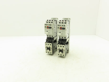 Fuji Elec BM3RSR-P16 Manual Starter .1-.16A  Adj Overload w Contactor Lot of 2