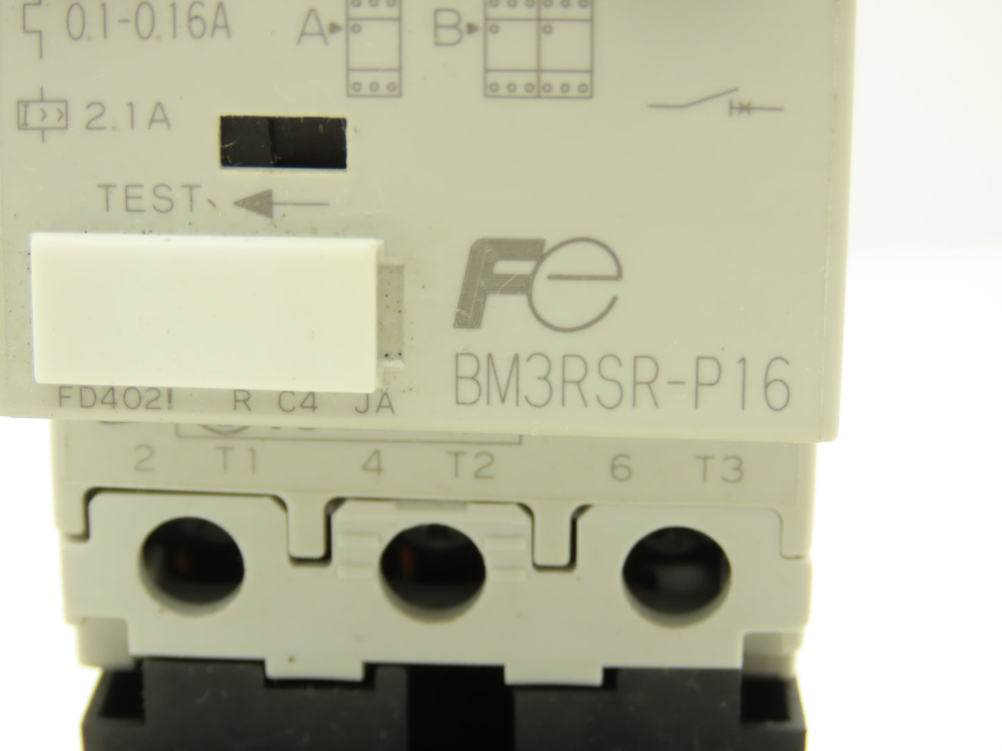 Fuji Elec BM3RSR-P16 Manual Starter .1-.16A  Adj Overload w Contactor Lot of 2