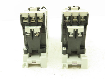 Fuji Elec BM3RSR-P16 Manual Starter .1-.16A  Adj Overload w Contactor Lot of 2