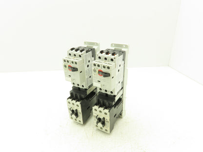 Fuji Elec BM3RSR-P16 Manual Starter .1-.16A  Adj Overload w Contactor Lot of 2