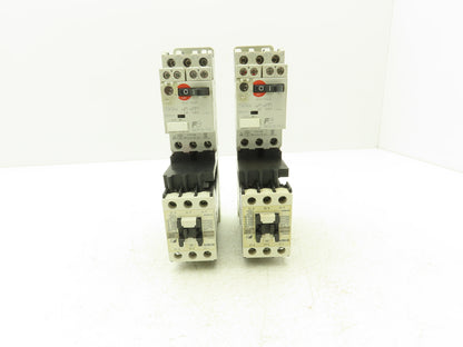Fuji Elec BM3RSB-P63 Manual Starter .4-.63A Adj Overload w Contactor Lot of 2