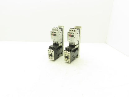 Fuji Elec BM3RSB-P63 Manual Starter .4-.63A Adj Overload w Contactor Lot of 2