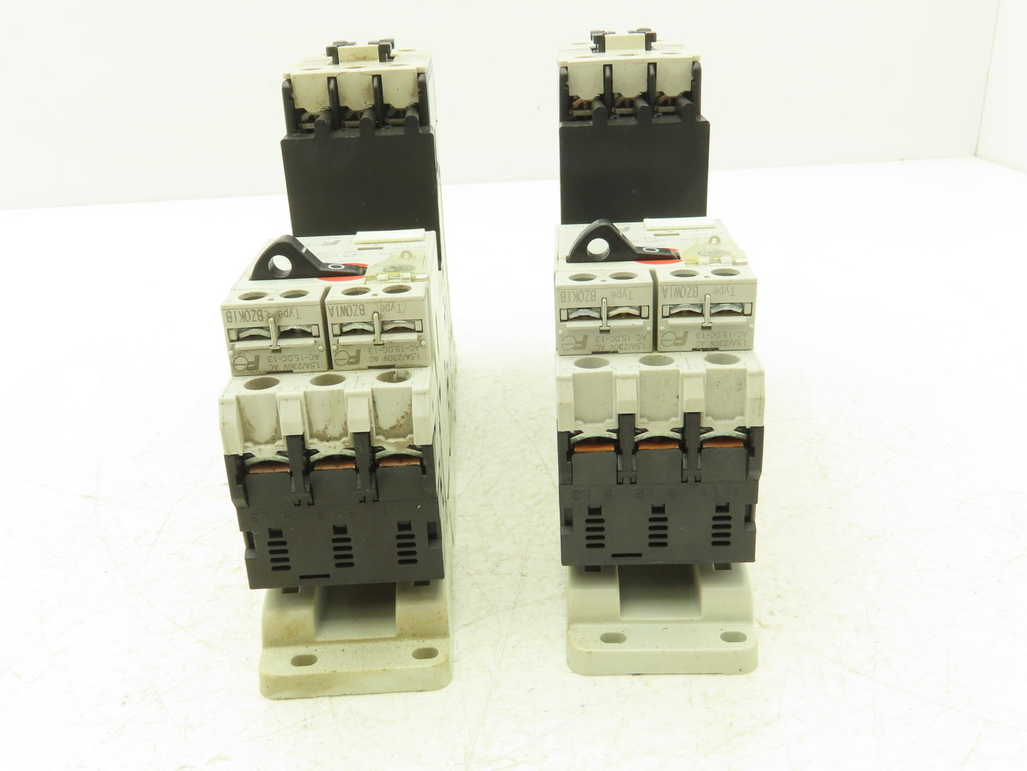 Fuji Elec BM3RSB-P63 Manual Starter .4-.63A Adj Overload w Contactor Lot of 2