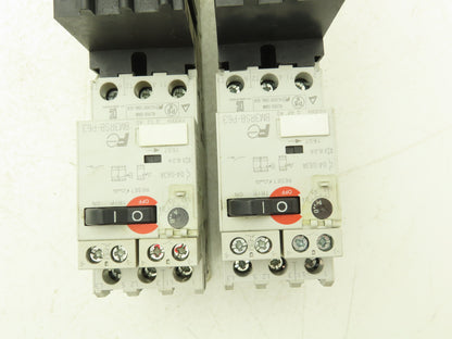 Fuji Elec BM3RSB-P63 Manual Starter .4-.63A Adj Overload w Contactor Lot of 2