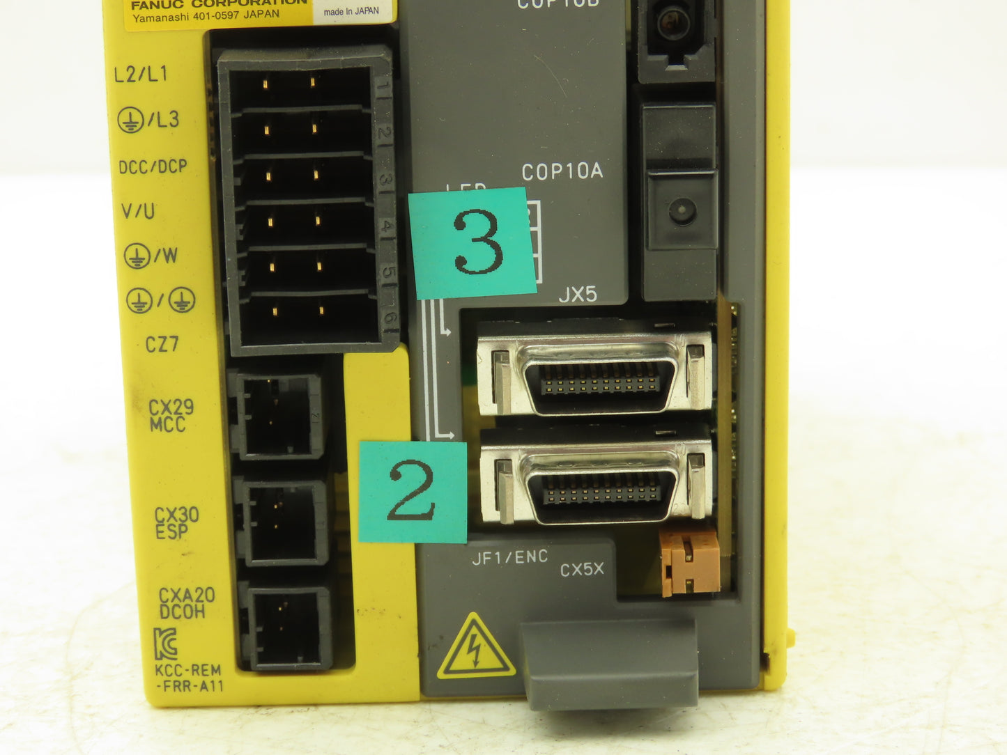 Fanuc A06B-6160-H002 Servo Drive Amplifier Module 240VAC 6.8A Rev G BiSV 20