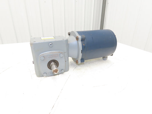 Leeson C4T17NC46A Gearmotor 30:1 Boston Gear Reducer 58rpm .5Hp 230/460V 56C LH