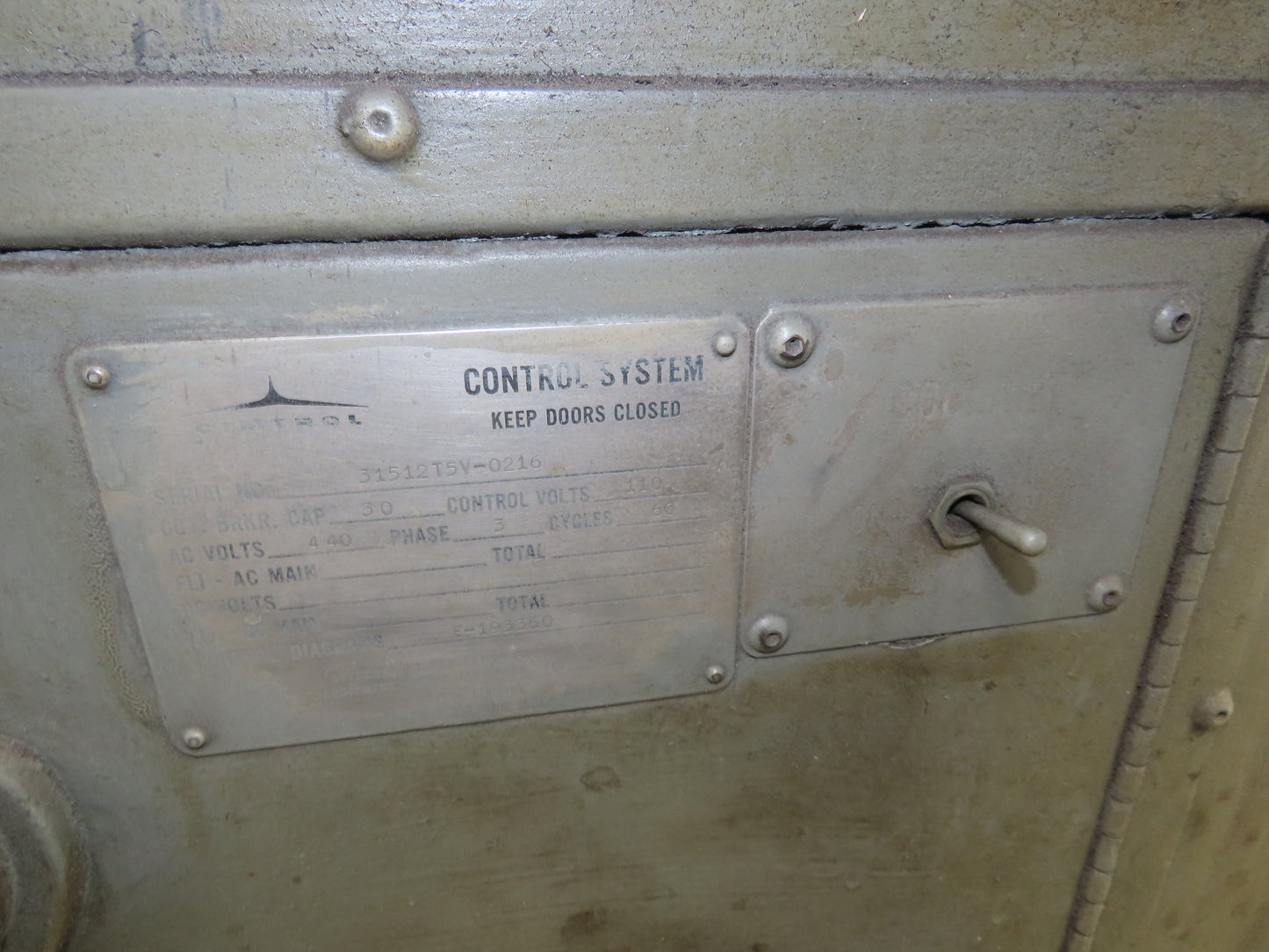 Cincinnati No 2 Vintage Cutter Surface Grinder 460V 3Ph 44" x 6" Bed 6" Wheel