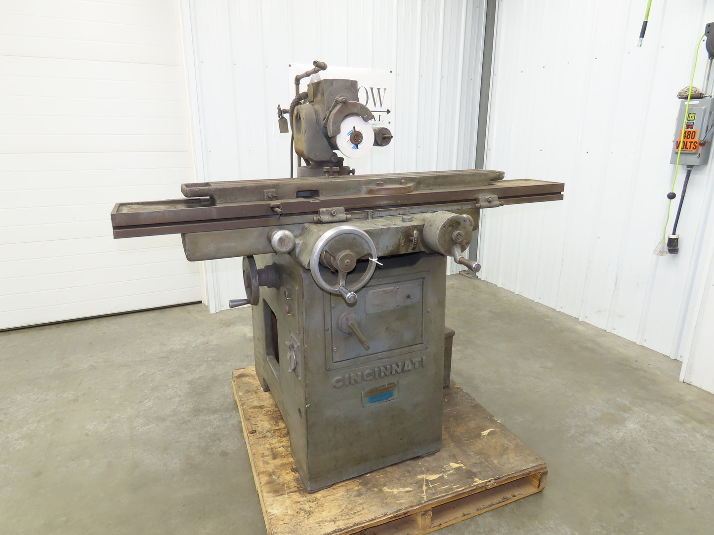 Cincinnati No 2 Vintage Cutter Surface Grinder 460V 3Ph 44" x 6" Bed 6" Wheel