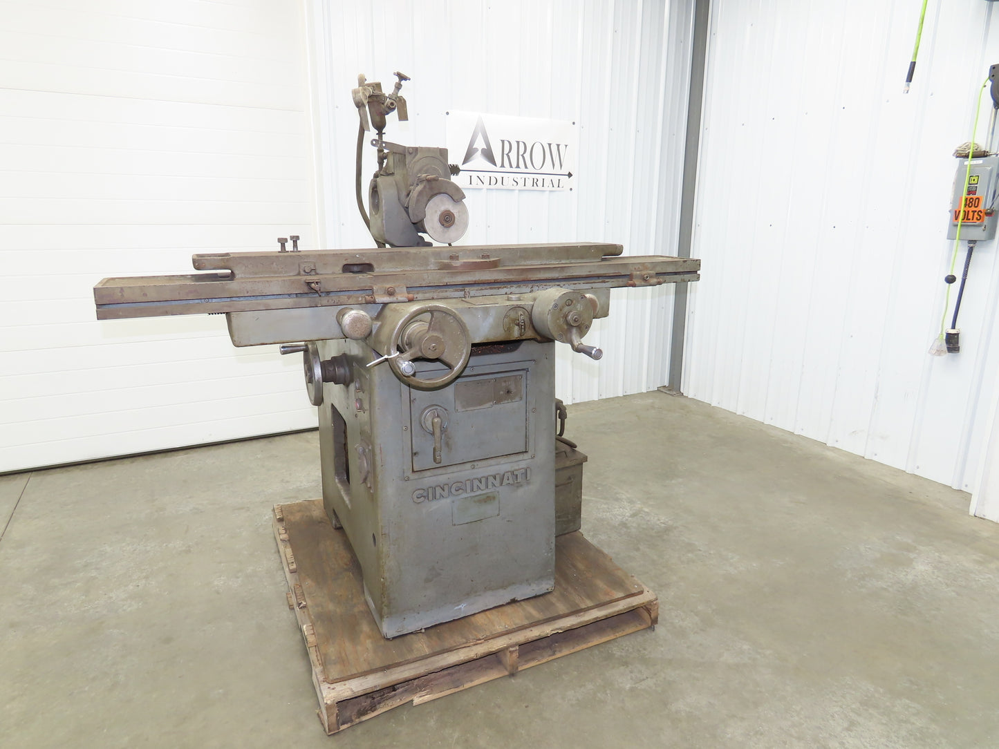 Cincinnati No 2 Vintage Cutter Surface Grinder 460V 3Ph 44" x 6" Bed 6" Wheel