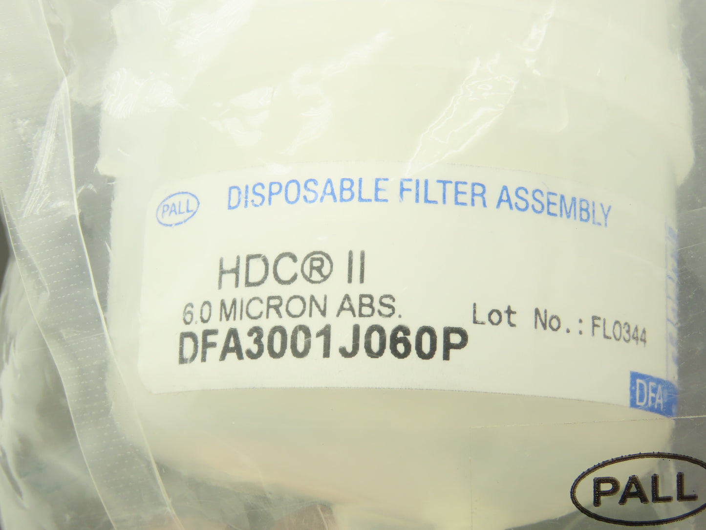 PALL DFA3001J060P PreFlow Membrane Filter Capsule Ultra Pure Filtration 75PSIG