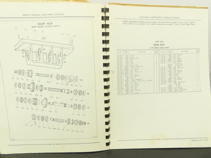 Cincinnati Milacron Manual 3 & 5 HP Independent Overhead Spindle Service Parts