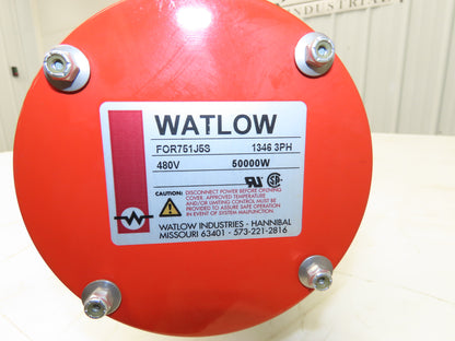 Watlow Watrod FOR751J5S Immersion Heater 50kw 480V 3PH 316SS 4" Flange 51.5"L