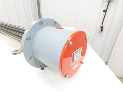 Watlow Watrod 7-21-60-112MY Immersion Heater 60kw 480V 3PH 316SS 6" Flange 41"L