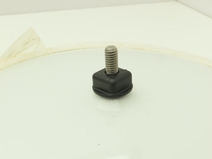 Velvac 709217 10" Center Mount Convex Mirror White Back Pivoting Stud 5/16"-18