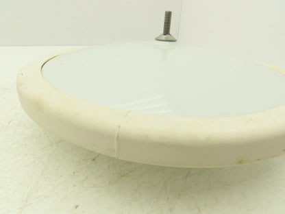 Velvac 709217 10" Center Mount Convex Mirror White Back Mounting Stud 5/16"-18