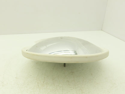 Velvac 709217 10" Center Mount Convex Mirror White Back Mounting Stud 5/16"-18