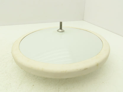Velvac 709217 10" Center Mount Convex Mirror White Back Mounting Stud 5/16"-18