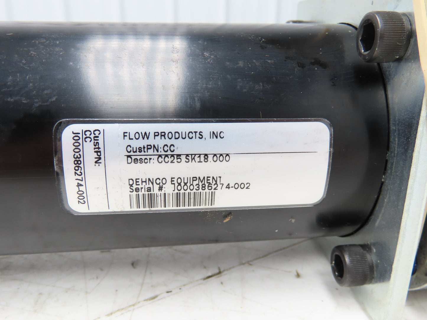 Tolomatic CC25 SK18.000 Pneumatic Air Cable Cylinder Rodless 2.5"Bore 18" Stroke
