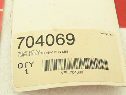 Velvac 704069 Clamp Kit 5/8" Round 5/16" Mounting Hole Aluminum Lot of 5