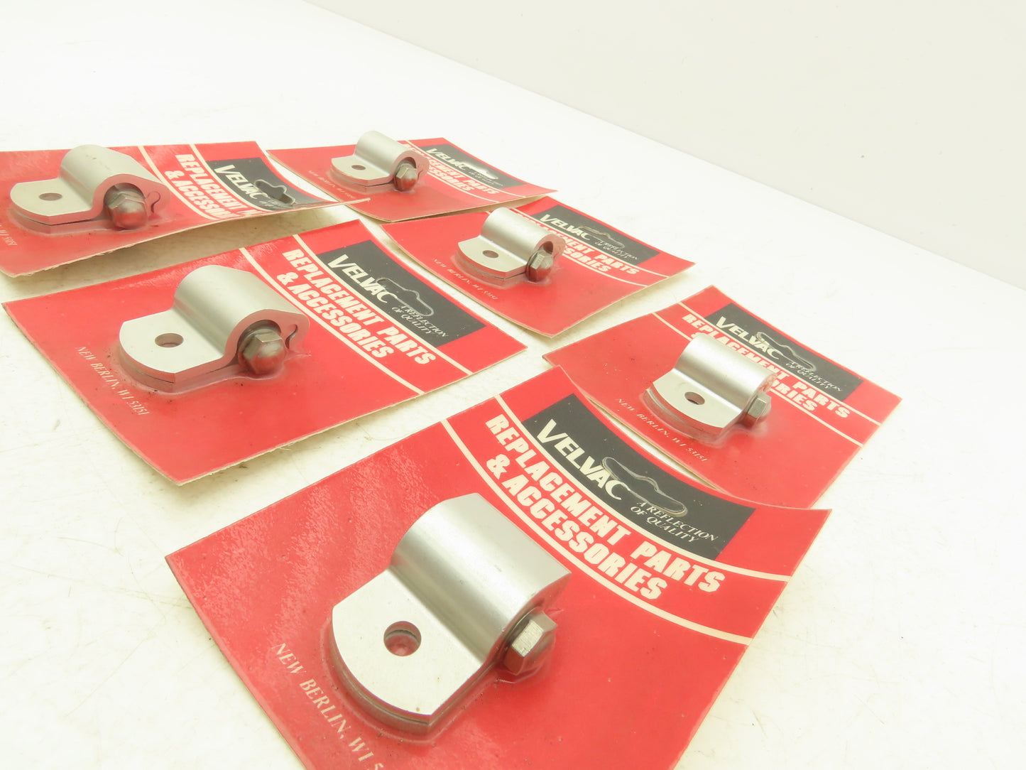Velvac 704069 Clamp Kit 5/8" Round 5/16" Mounting Hole Aluminum Lot of 6