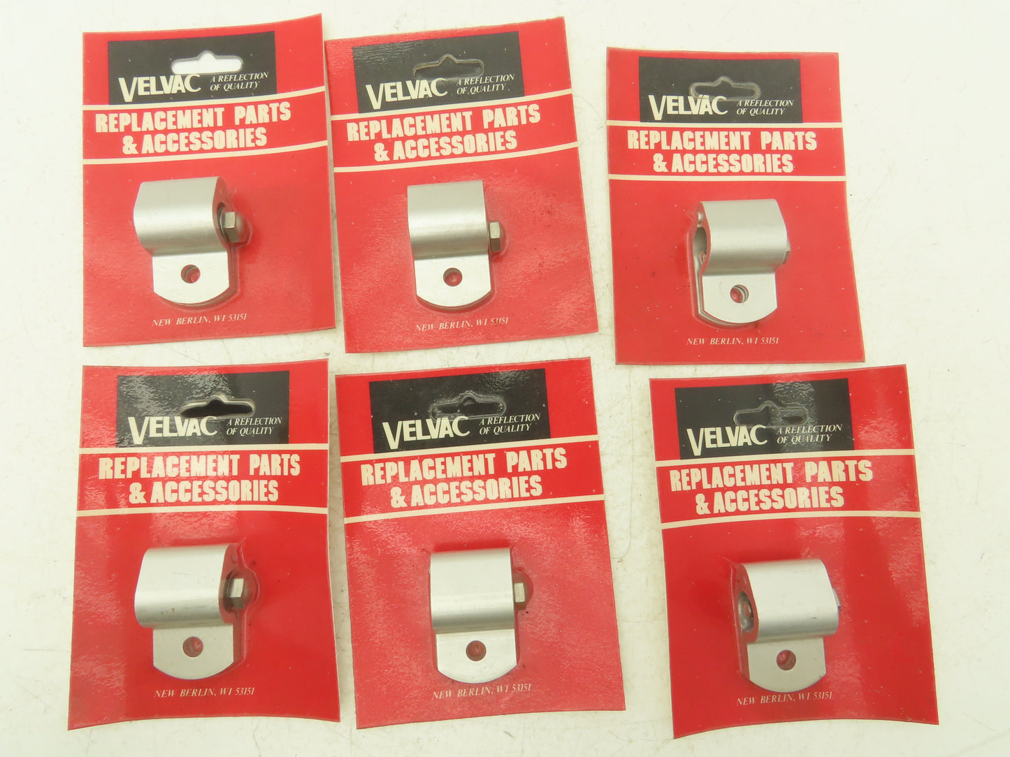 Velvac 704069 Clamp Kit 5/8" Round 5/16" Mounting Hole Aluminum Lot of 6